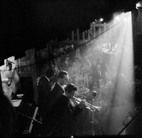 Chet Baker al Santa Tecla suona con il gruppo di Basso-Valdambrini, 1959 circa. © Gianni Greguoli Venini